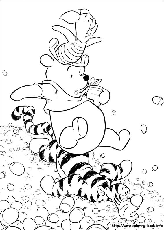 Winnie the Pooh coloring picture